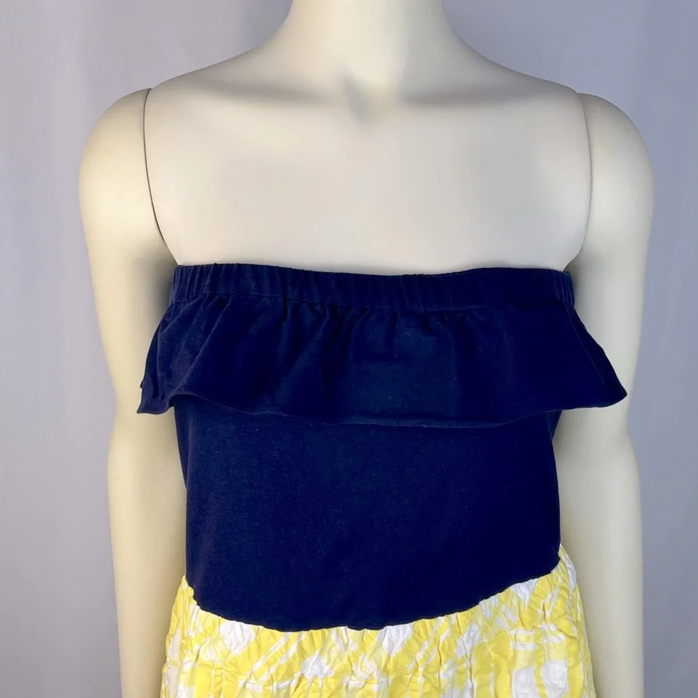 Lilly Pulitzer Esmeralda
Starfruit Yellow Sucker For Plaid Combo Navy Dress Sz L - Picture 6 of 15